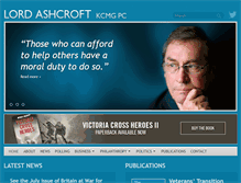 Tablet Screenshot of lordashcroft.com